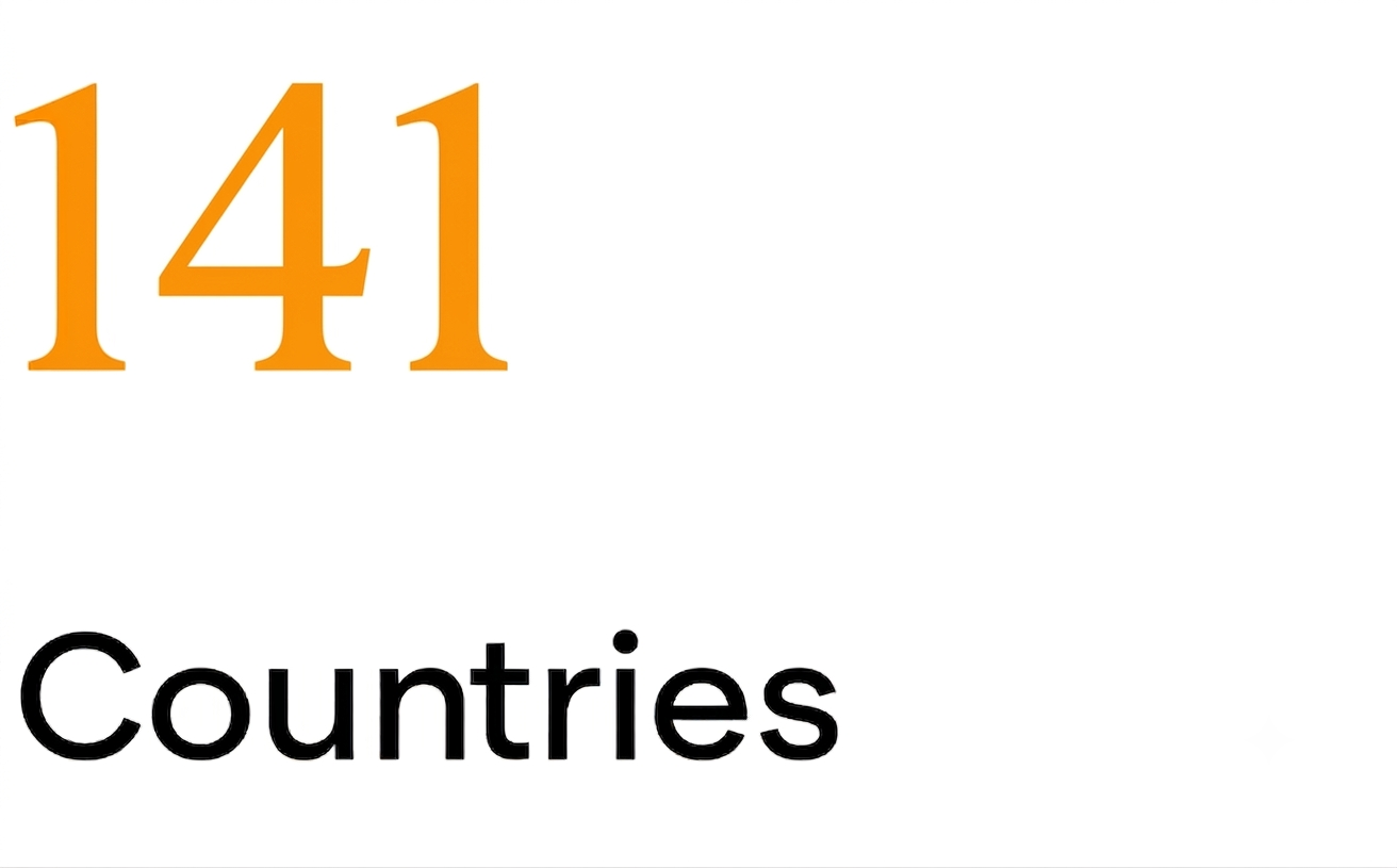 141 countries